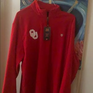 Oklahoma sooners quarter zip fleece